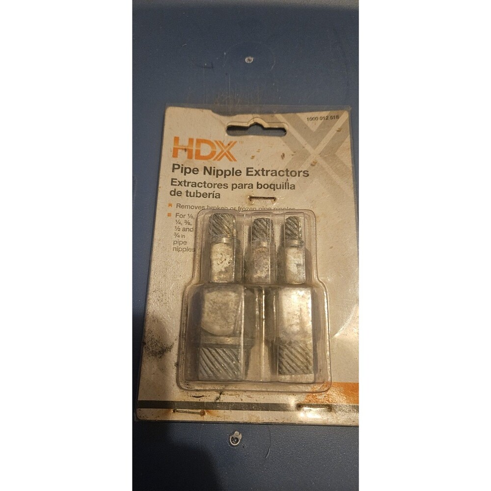 HDX Pipe Nipple Extractor Set (5-Piece) NOS